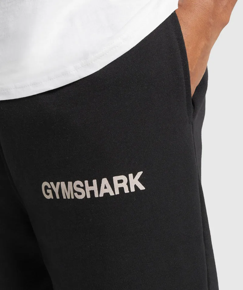 Gymshark EST 2012 Straight Leg Joggers - Black