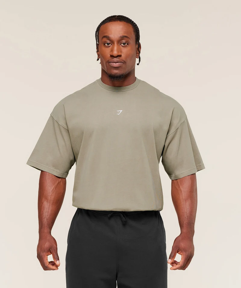 Gymshark Deadweight T-Shirt - Linen Brown