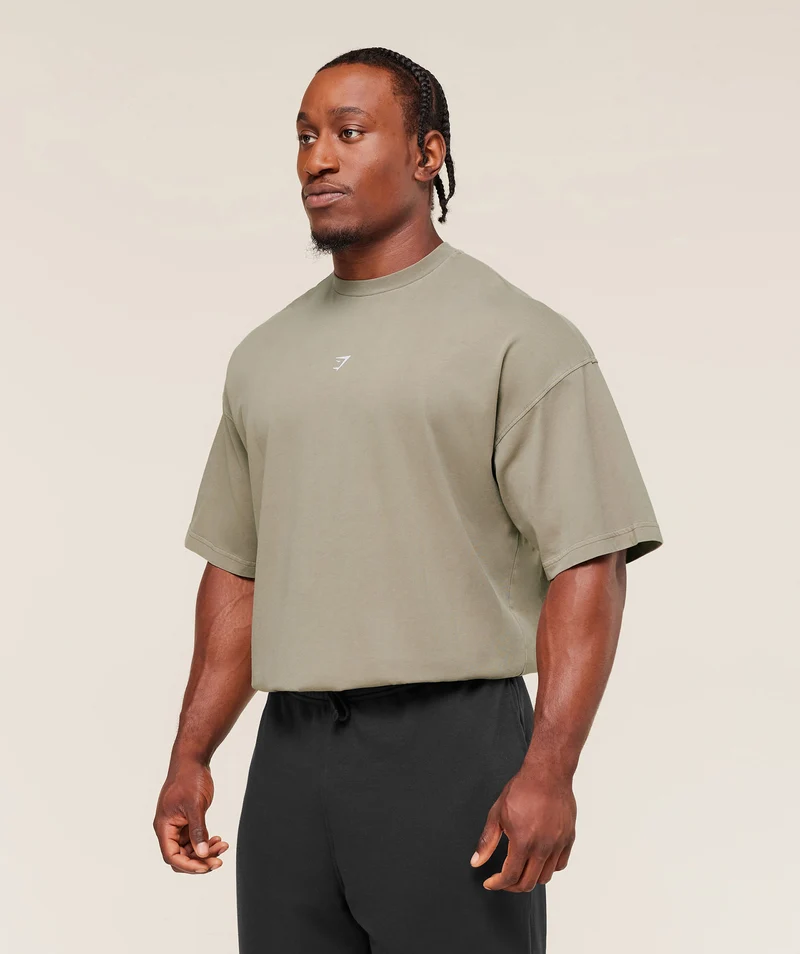 Gymshark Deadweight T-Shirt - Linen Brown