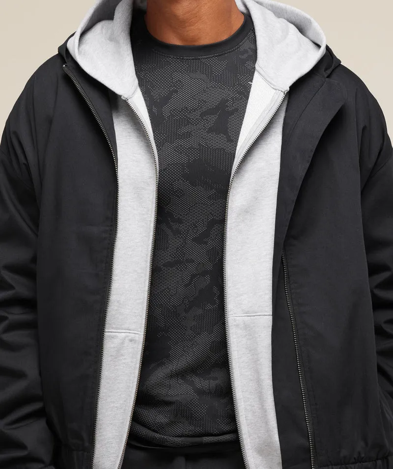Gymshark Geo Seamless T-Shirt - Black/Charcoal Grey