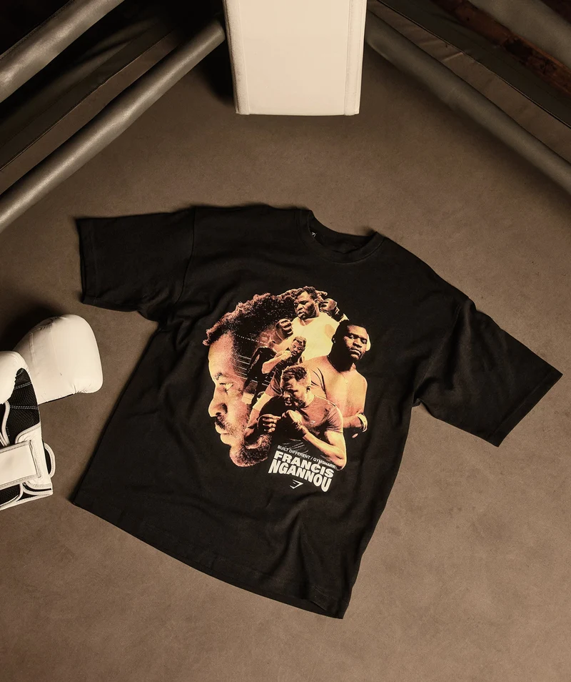Gymshark x Francis Ngannou Graphic Tee - Black