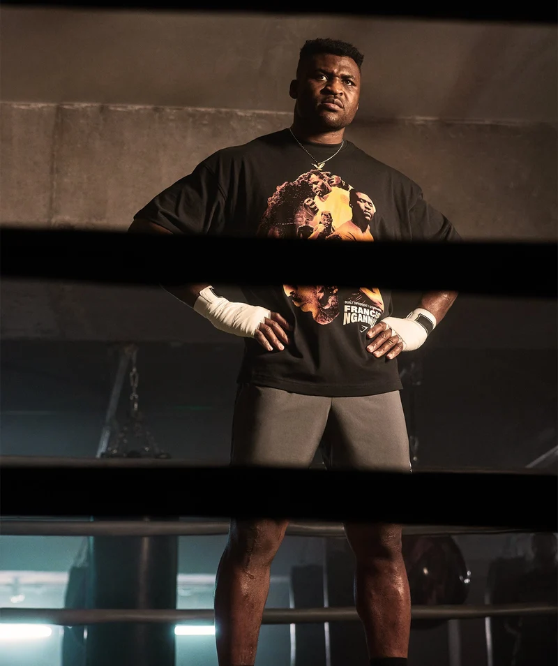 Gymshark x Francis Ngannou Graphic Tee - Black