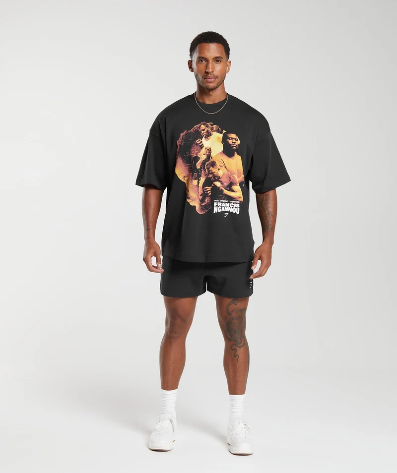 Gymshark x Francis Ngannou Graphic Tee - Black
