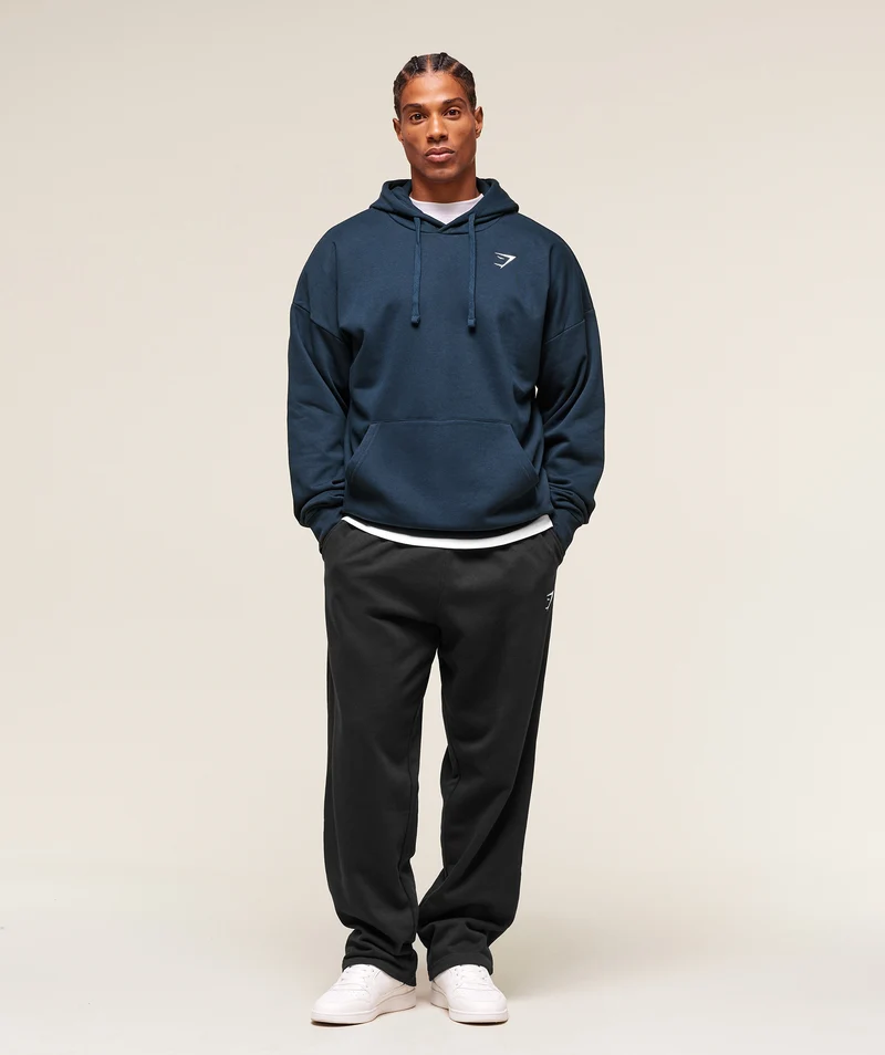 Gymshark Crest Oversized Hoodie - Navy