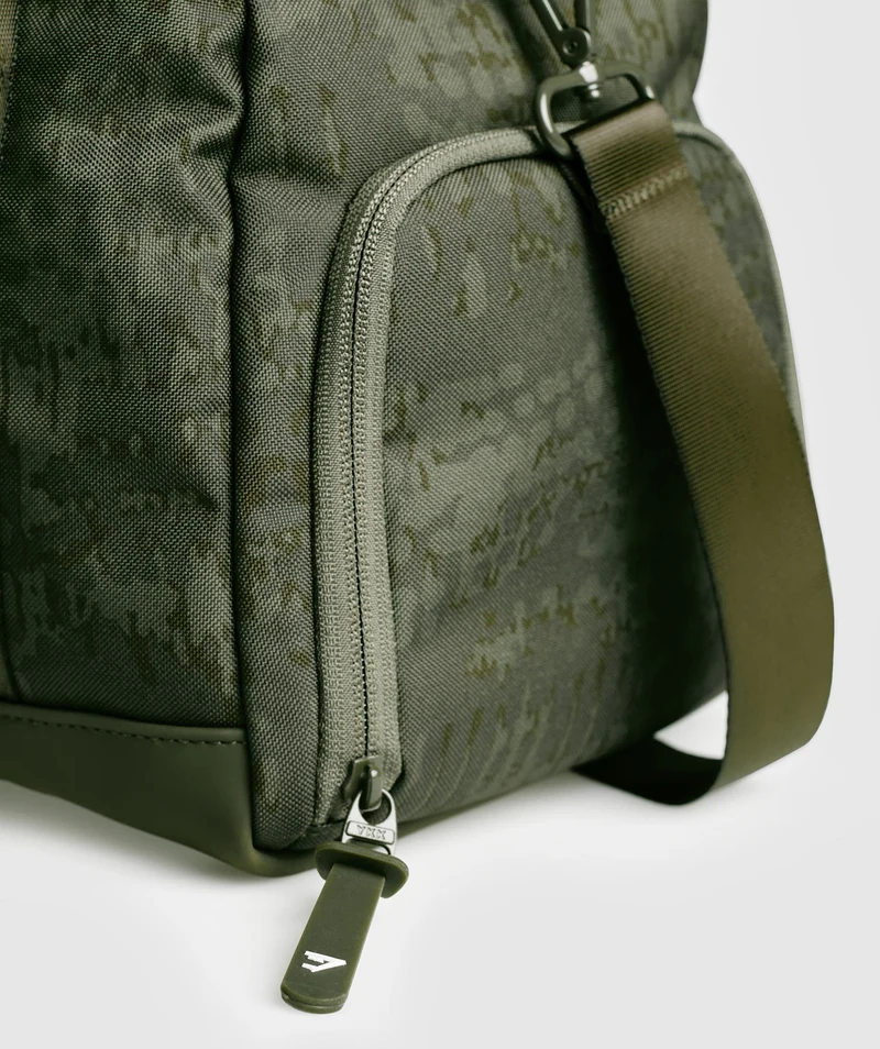 Gymshark Small Everyday Print Gym Bag - Winter Olive