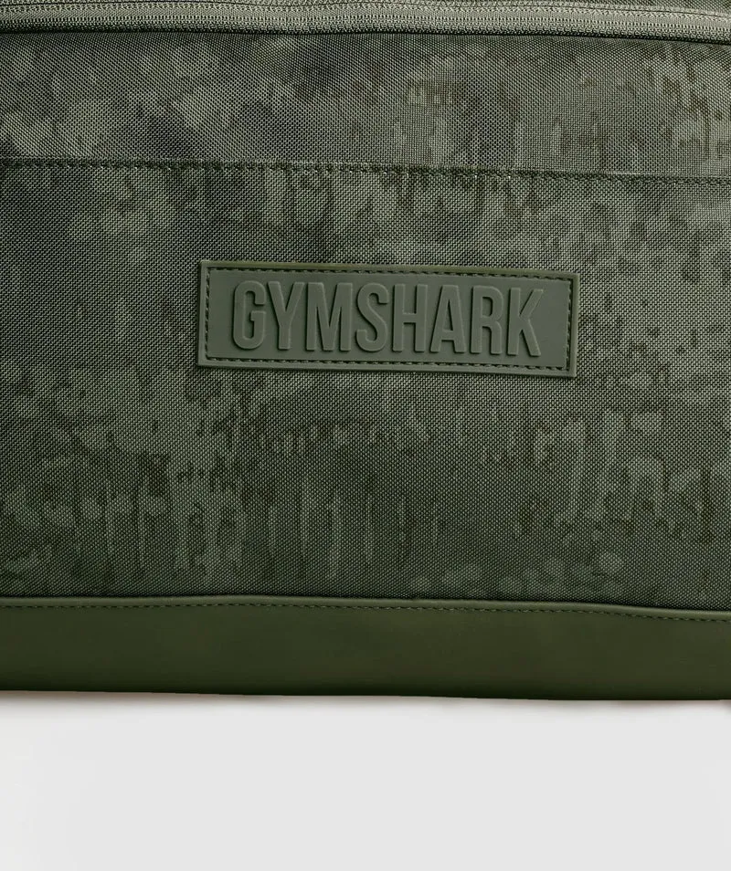 Gymshark Small Everyday Print Gym Bag - Winter Olive