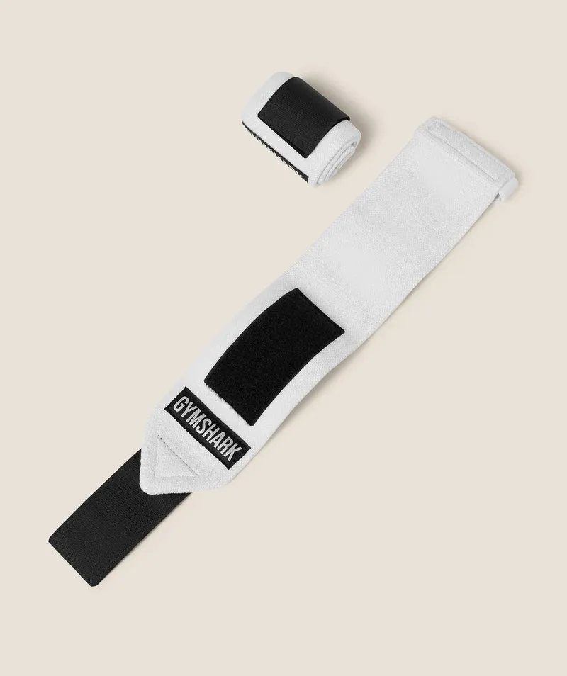 Gymshark Wrist Straps - White