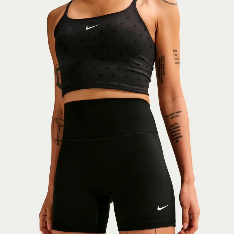 High-Waist 5in Biker Shorts Damen - schwarz