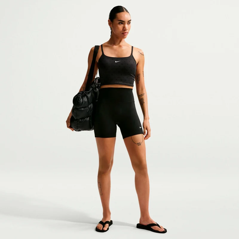 High-Waist 5in Biker Shorts Damen - schwarz
