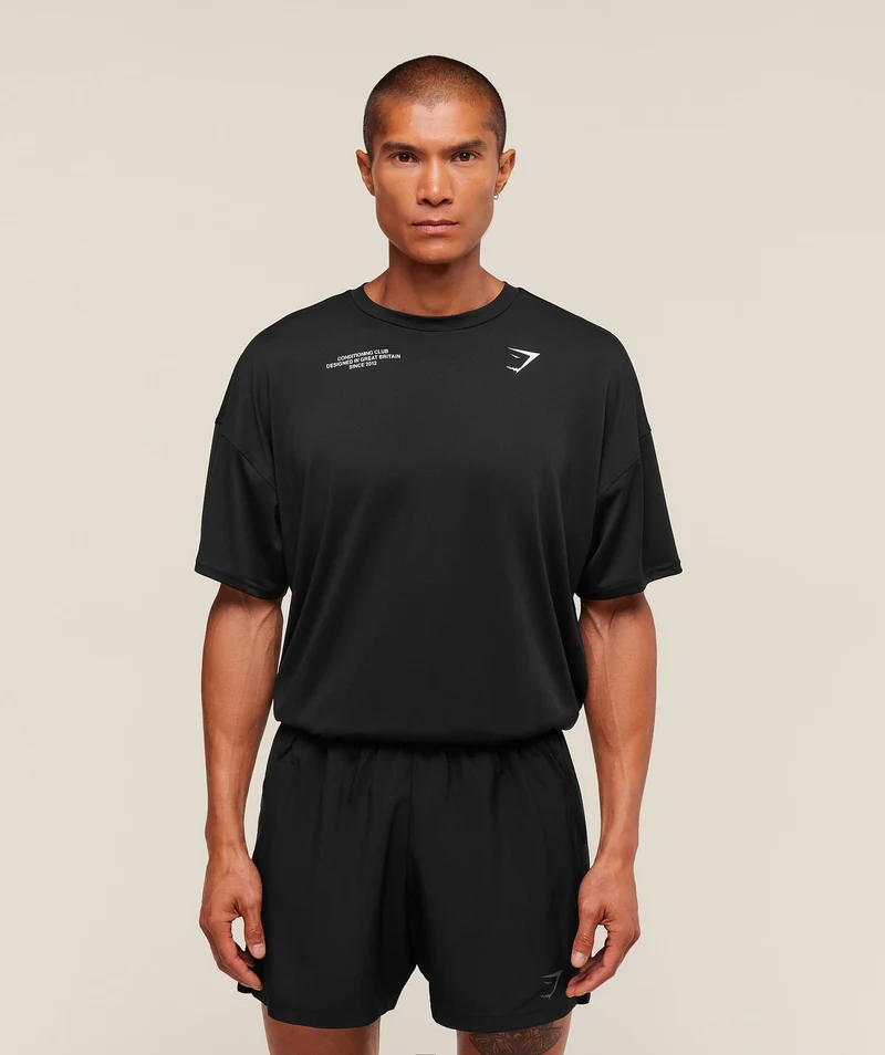 Gymshark Conditioning Club Oversized T-Shirt - Black
