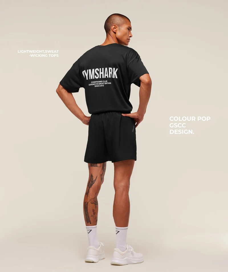 Gymshark Conditioning Club Oversized T-Shirt - Black