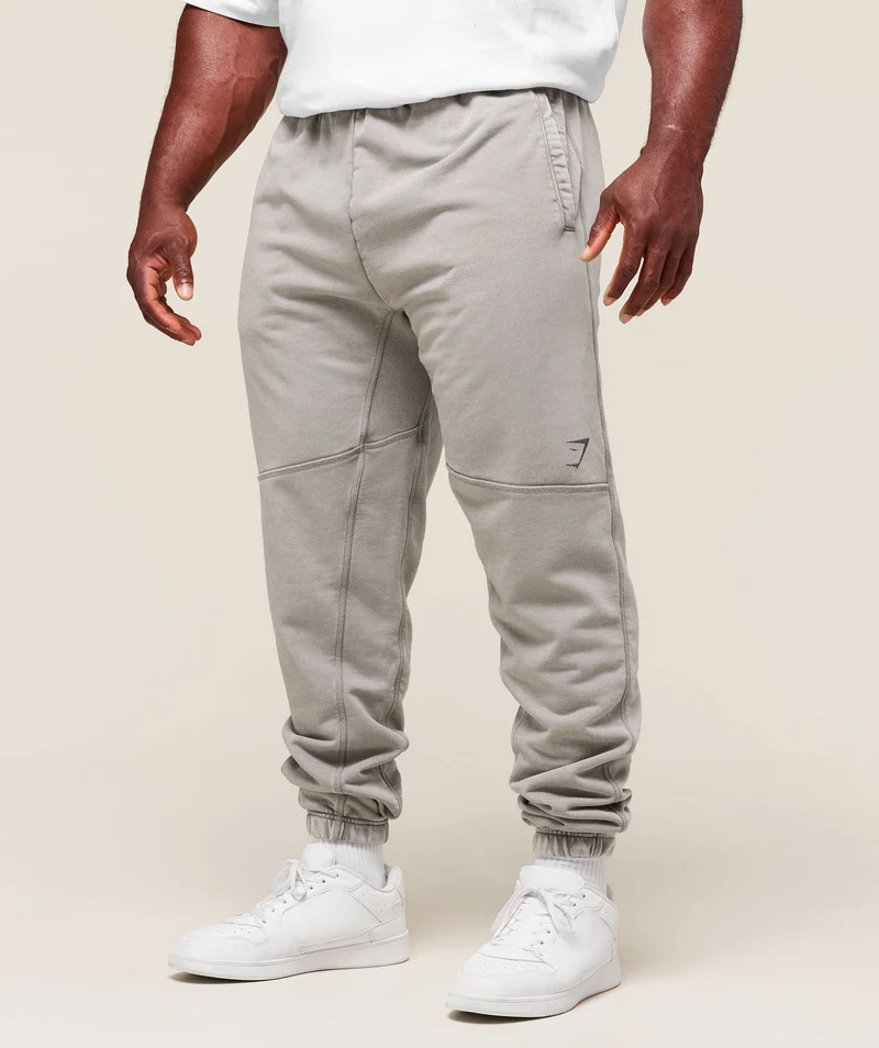 Gymshark Power Washed Jogger - Smokey Grey/Acid Wash Small Ball