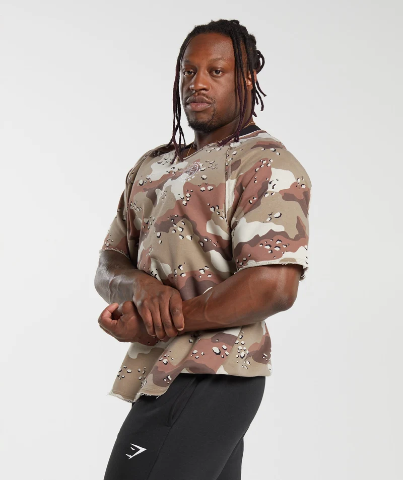 Gymshark Legacy Rag top - Cement Brown