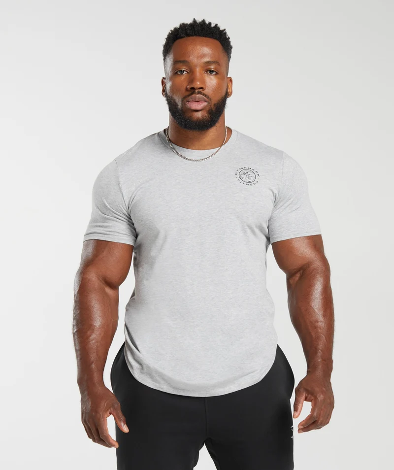 Gymshark Legacy T-Shirt - Light Grey Marl