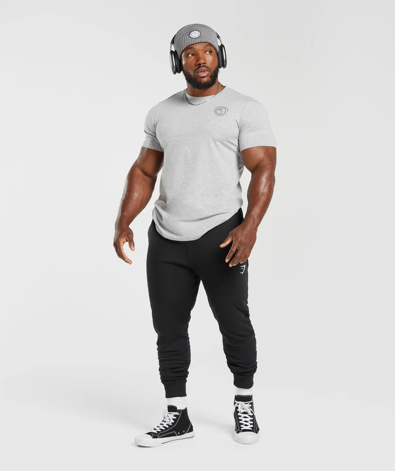 Gymshark Legacy T-Shirt - Light Grey Marl