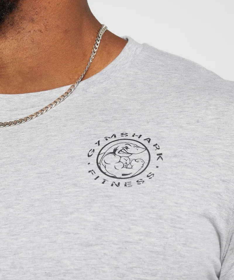Gymshark Legacy T-Shirt - Light Grey Marl
