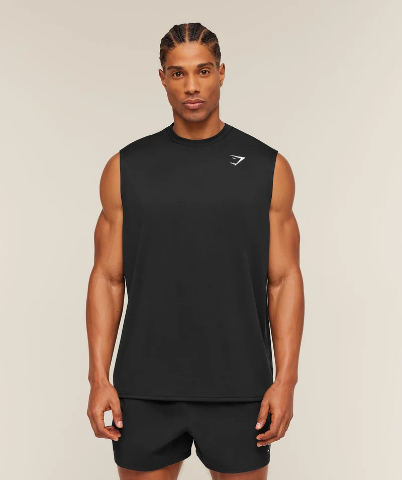 Gymshark Oversized Performance Tank - Black