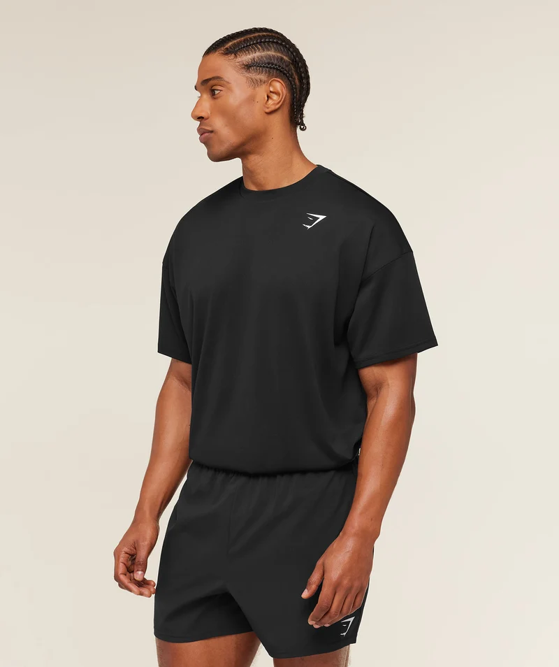 Gymshark Arrival Oversized T-Shirt - Black