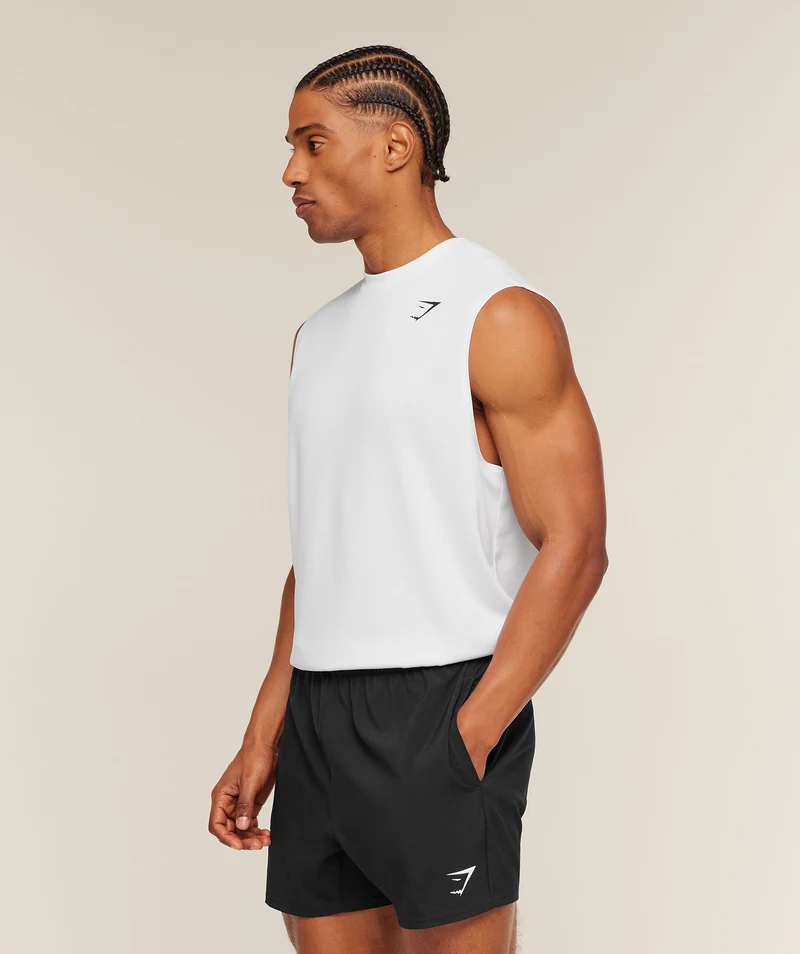 Gymshark Oversized Performance Tank - White