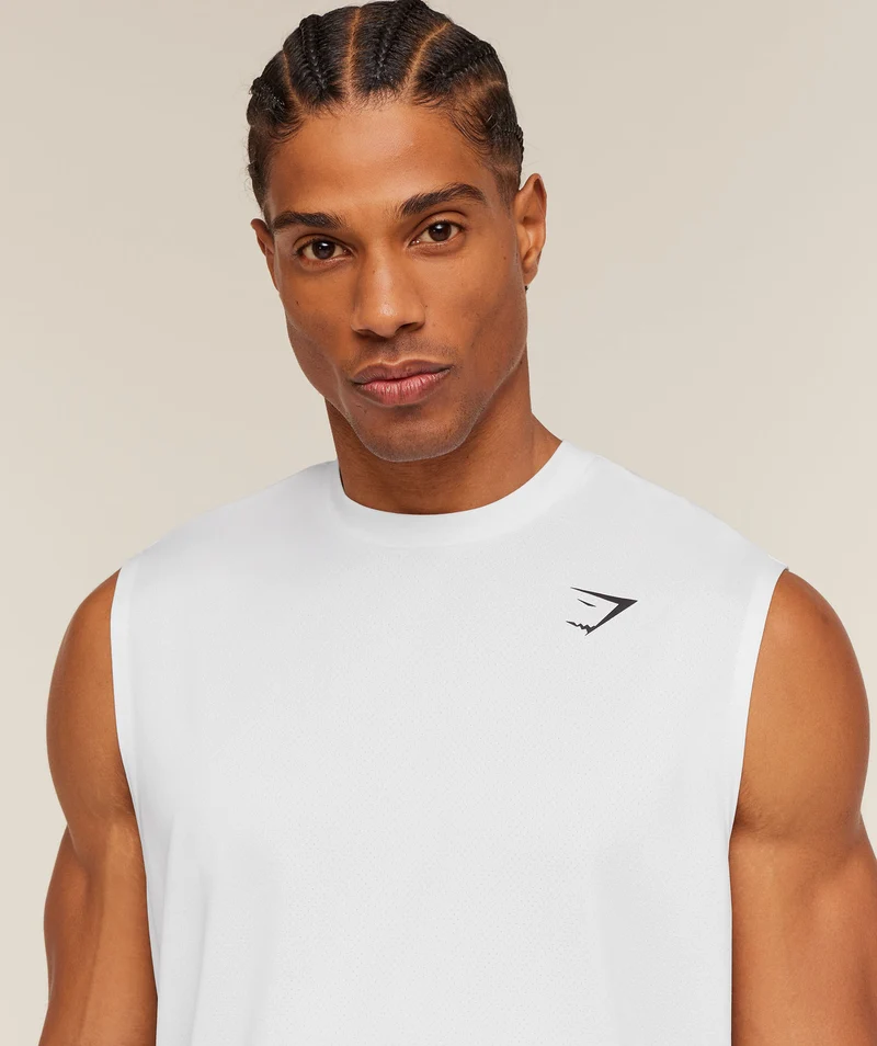 Gymshark Oversized Performance Tank - White