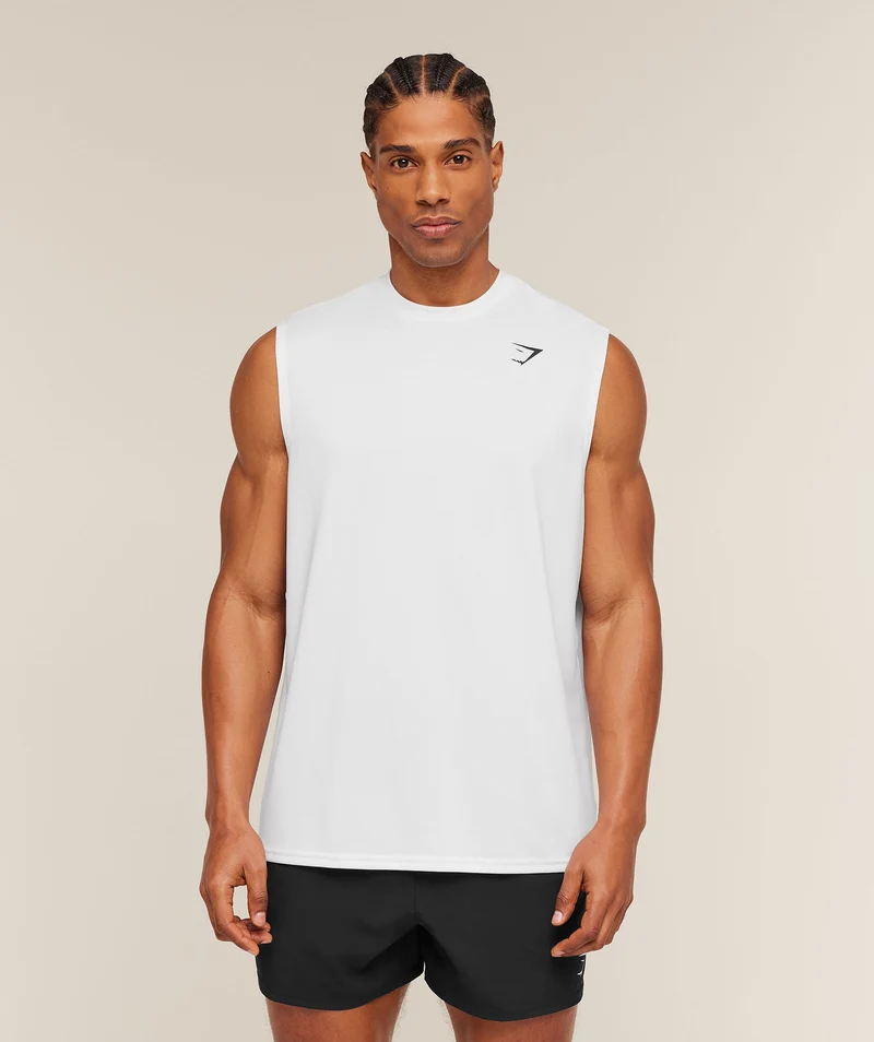 Gymshark Oversized Performance Tank - White