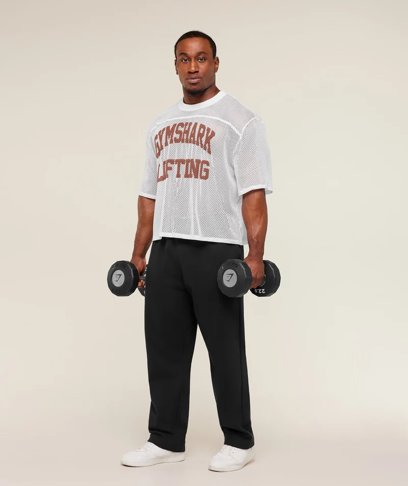 Gymshark Mesh Oversized T-Shirt - White