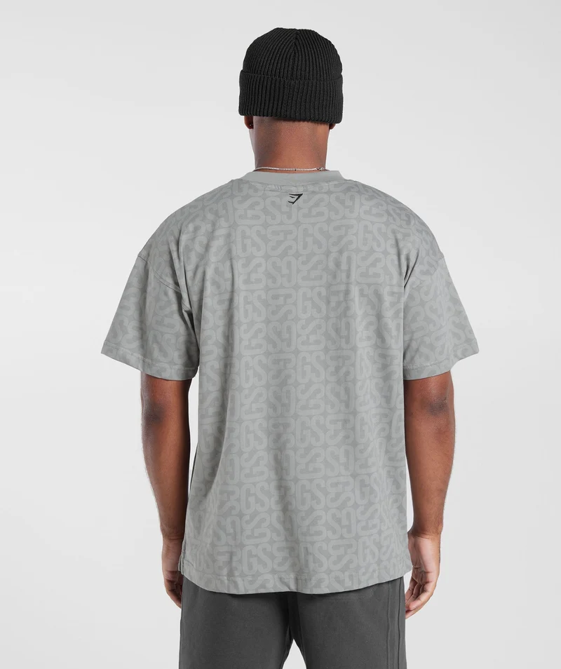 Gymshark Monogram T-shirt - Smokey Grey/Smokey Grey