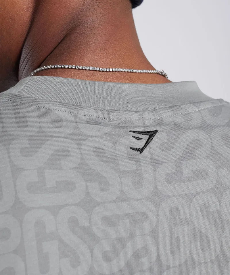 Gymshark Monogram T-shirt - Smokey Grey/Smokey Grey