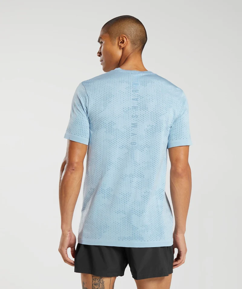 Gymshark Sport Seamless T-Shirt - Skyline Blue/Denim Blue
