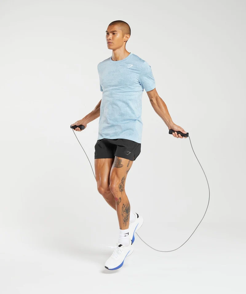 Gymshark Sport Seamless T-Shirt - Skyline Blue/Denim Blue