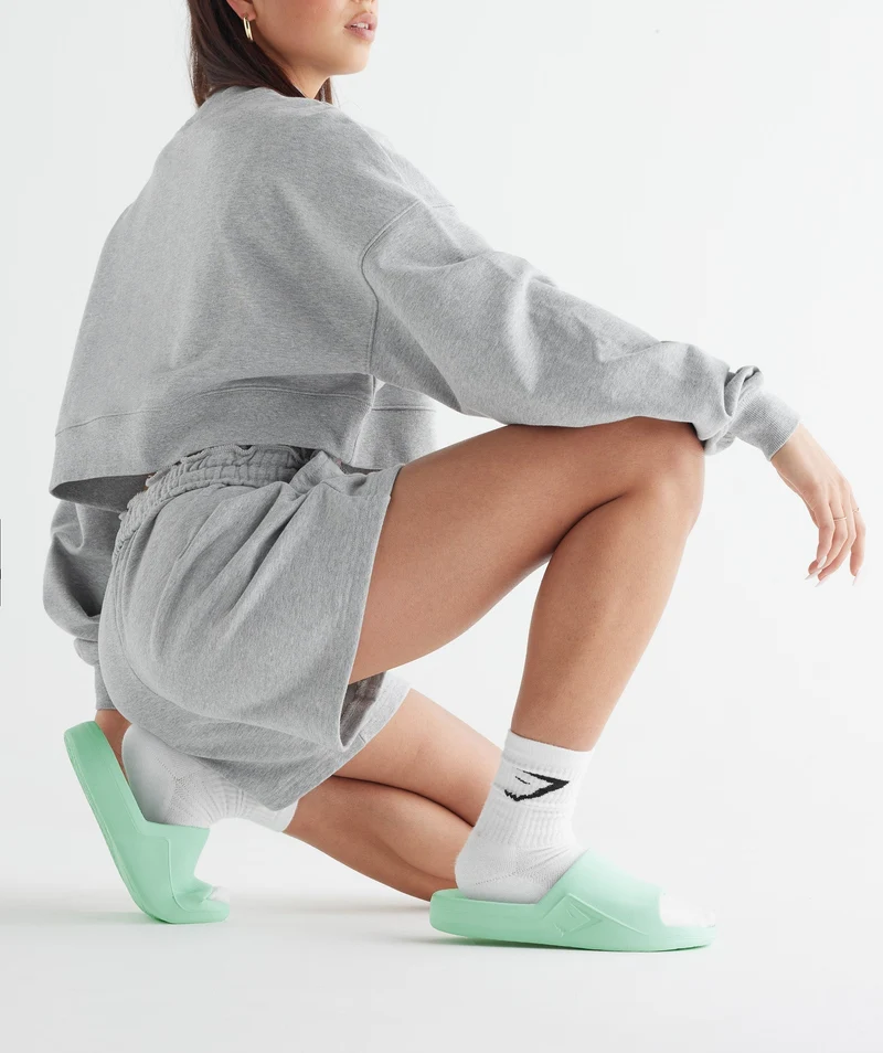 Gymshark Rest Day Slides - Pastel Green