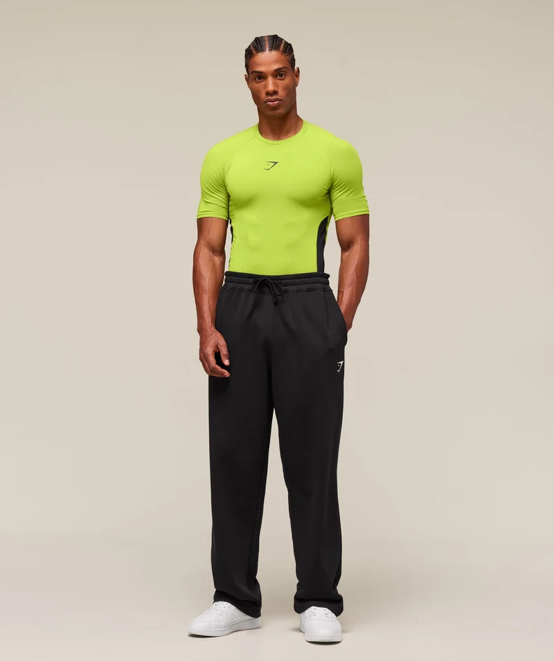 Gymshark Element Baselayer T-Shirt - Zest Green/Black