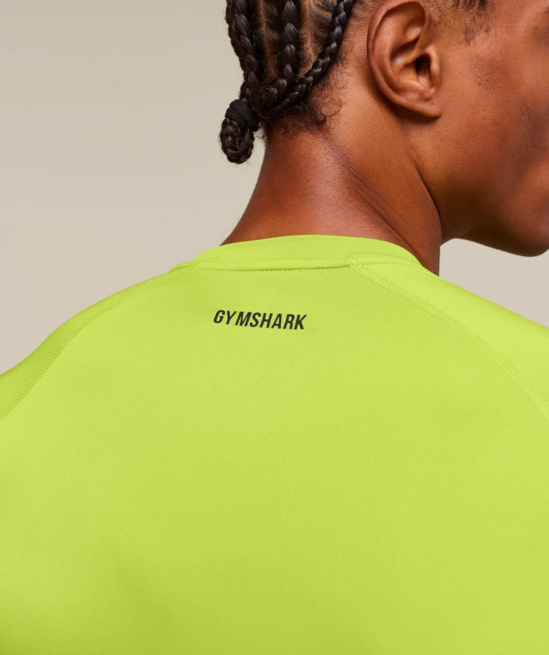 Gymshark Element Baselayer T-Shirt - Zest Green/Black