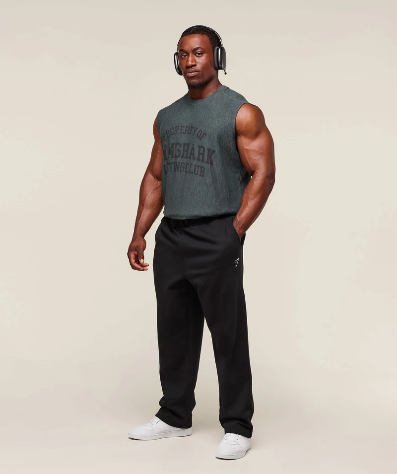 Gymshark Lightweight Slub Textured Tank - Slate Teal