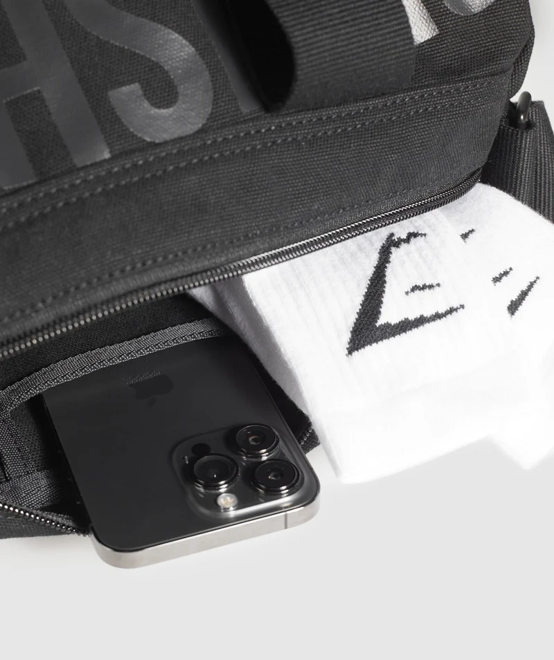 Gymshark Power Small Holdall - Black/Asphalt Grey