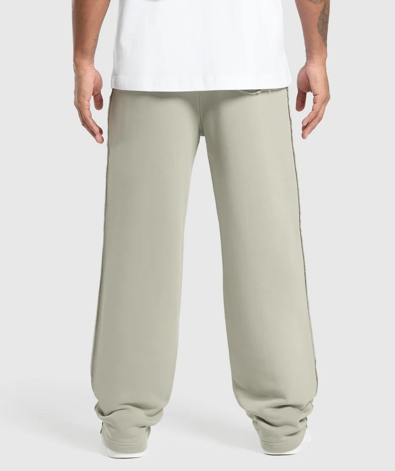 Gymshark Wide Leg Pants - Chalk Green