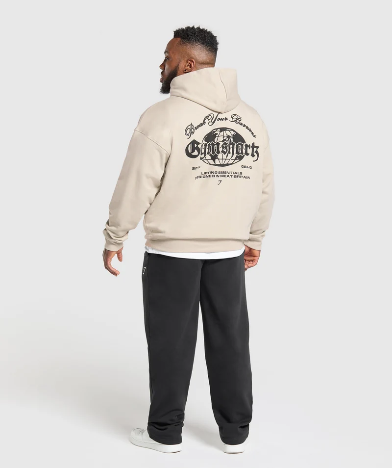 Gymshark Break Your Barriers Hoodie - Pebble Grey