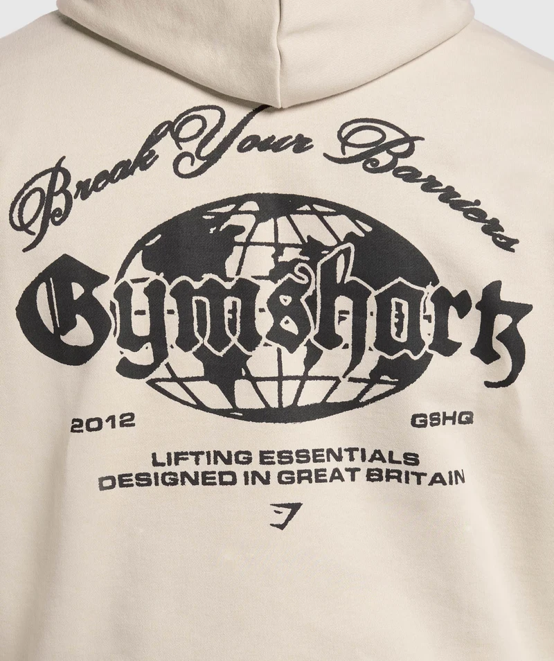Gymshark Break Your Barriers Hoodie - Pebble Grey