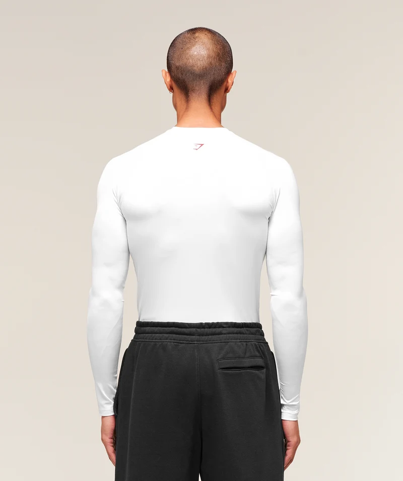 Gymshark GSLC Baselayer Long Sleeve T-Shirt - White