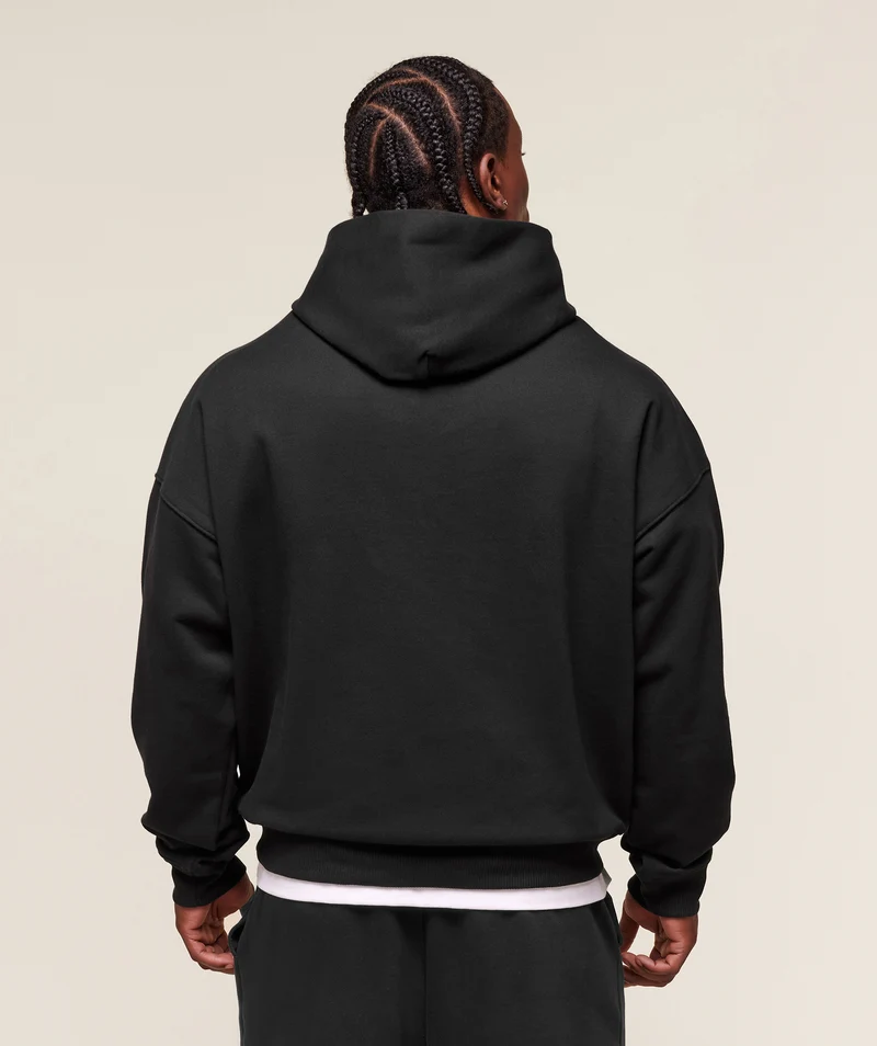 Gymshark Pocket Graphic Hoodie - Black