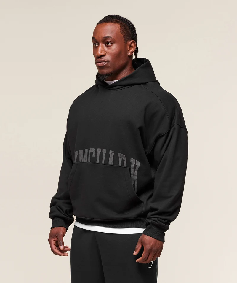 Gymshark Pocket Graphic Hoodie - Black