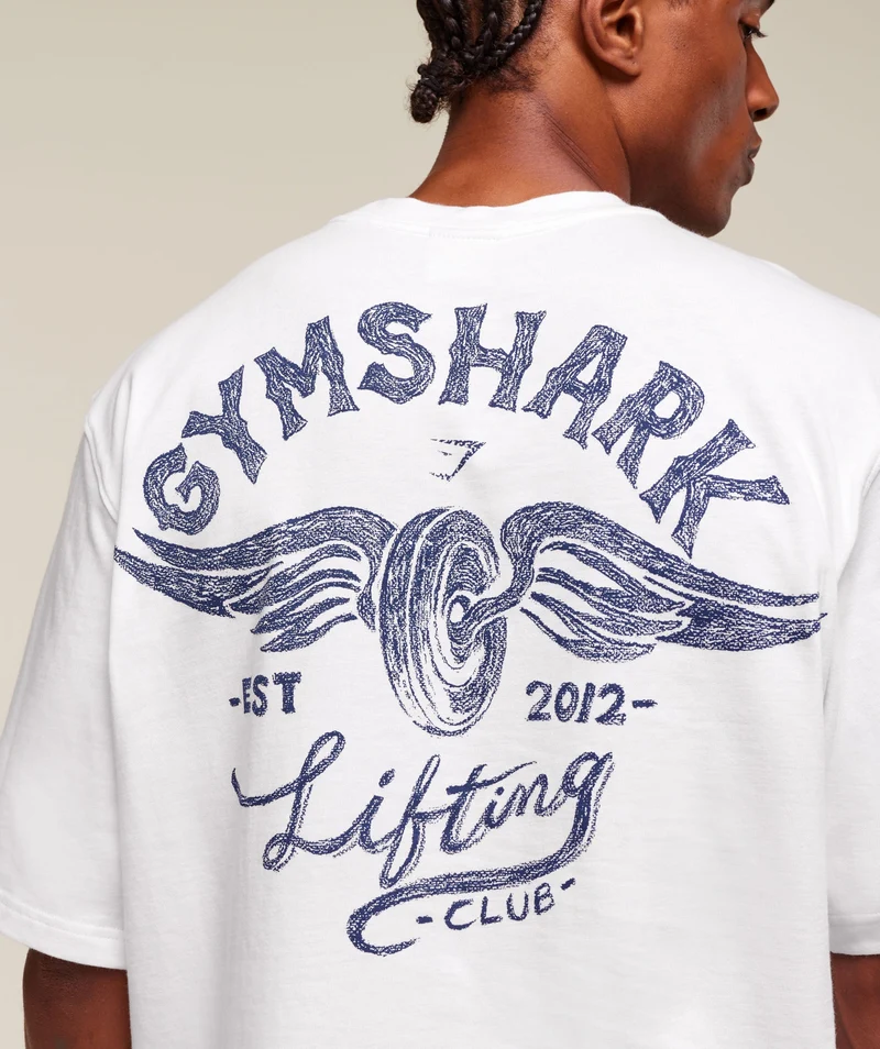 Gymshark Flying Weights T-Shirt - White