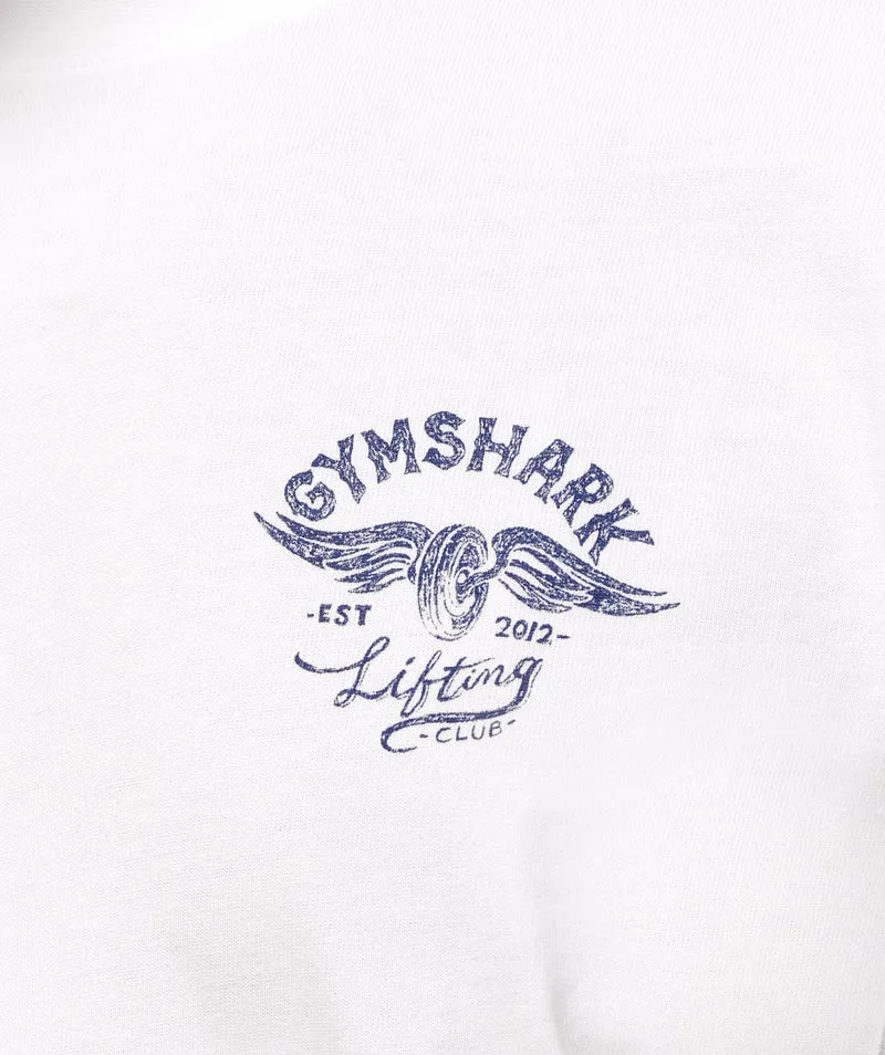 Gymshark Flying Weights T-Shirt - White