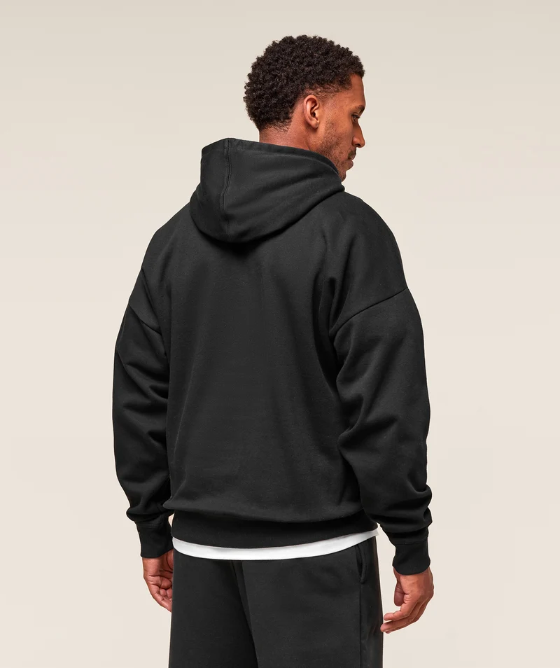 Gymshark Crest Oversized Hoodie - Black