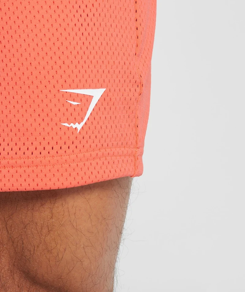 Gymshark Lifting Club Mesh 5" Shorts - Orange