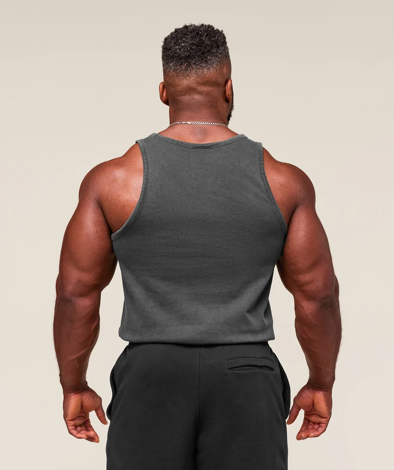 Gymshark Premium Legacy Tank - Black/Pigment Dye