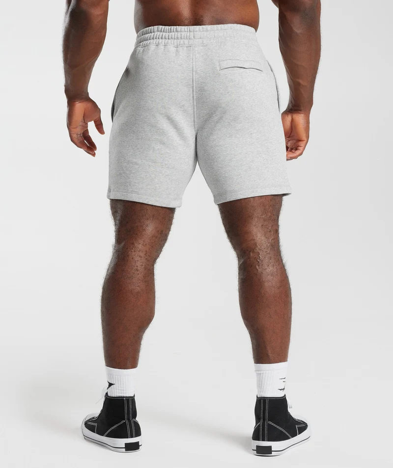 Gymshark Retrowave LC Short - Light Grey Core Marl