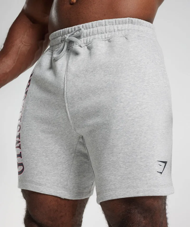 Gymshark Retrowave LC Short - Light Grey Core Marl