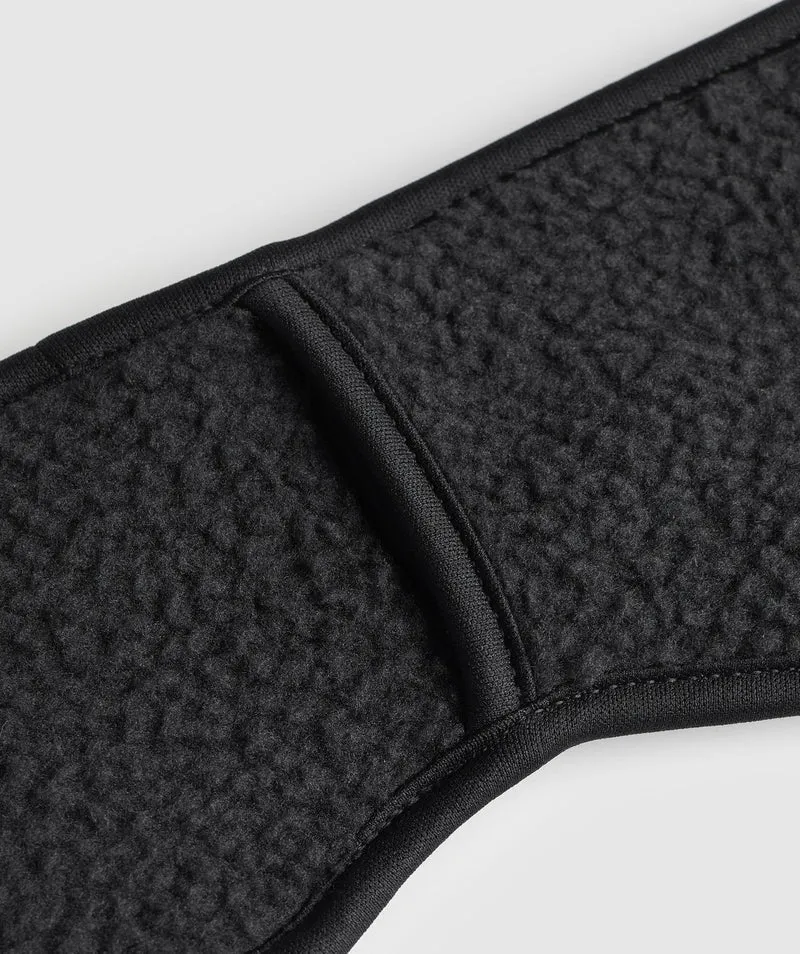 Gymshark Fleece Headband - Black