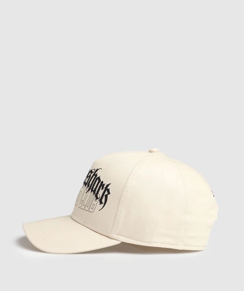 Gymshark GFX Distressed Cap - Ecru White